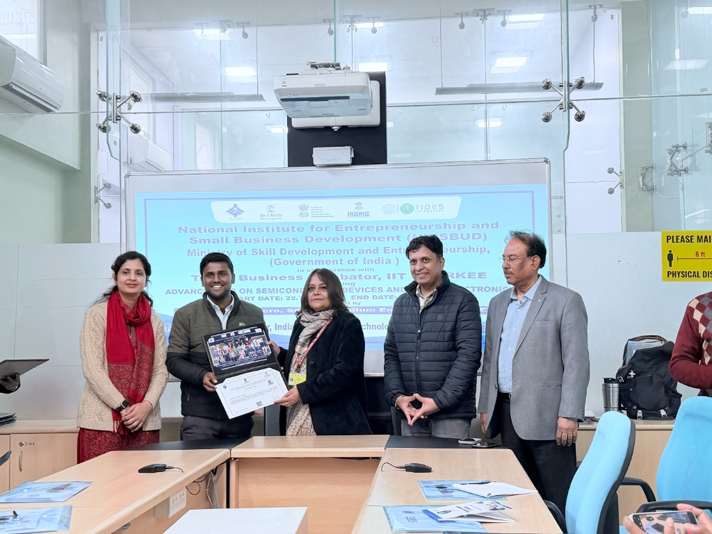 NIESBUD & TIDES IIT Roorkee Recognition